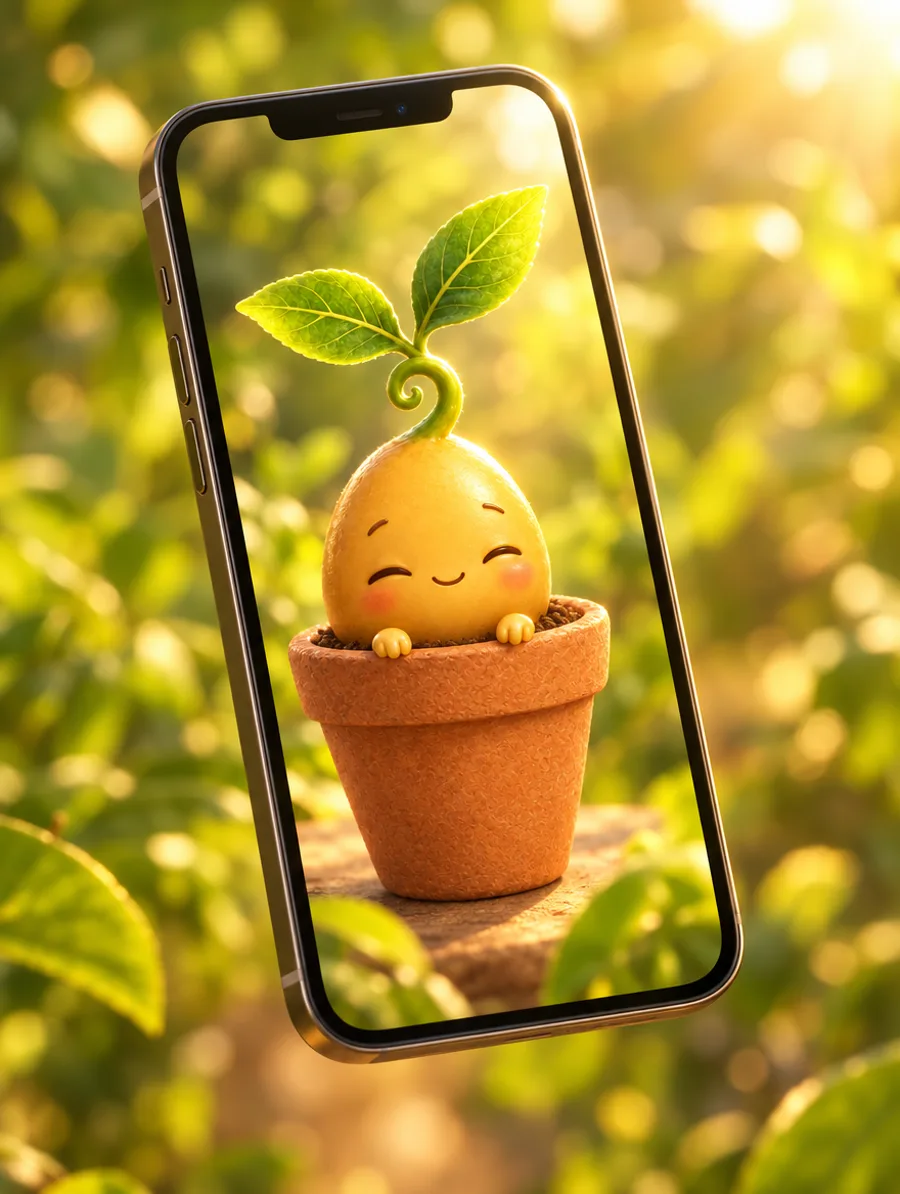 The FaithSeed seed on a phone home screen